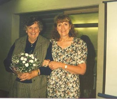 Pamela with Doris Greaves -- her first Astrology Teacher